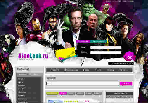 РИП шаблона сайта kinolook.ru 